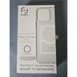 MagBak Magnetic Clear Case iPhone 13 Pro Max (6.7) MagSafe Compatible MagStick